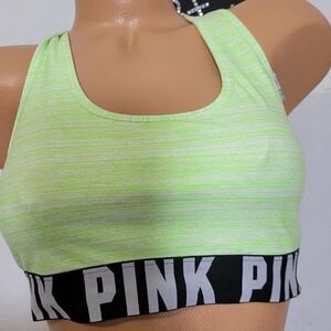 1478  Victoria's Secret  PINK Crop Haut Court Bralette Size Medium NWT